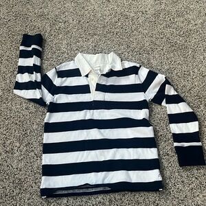 Crewcuts rugby long sleeve polo in striped